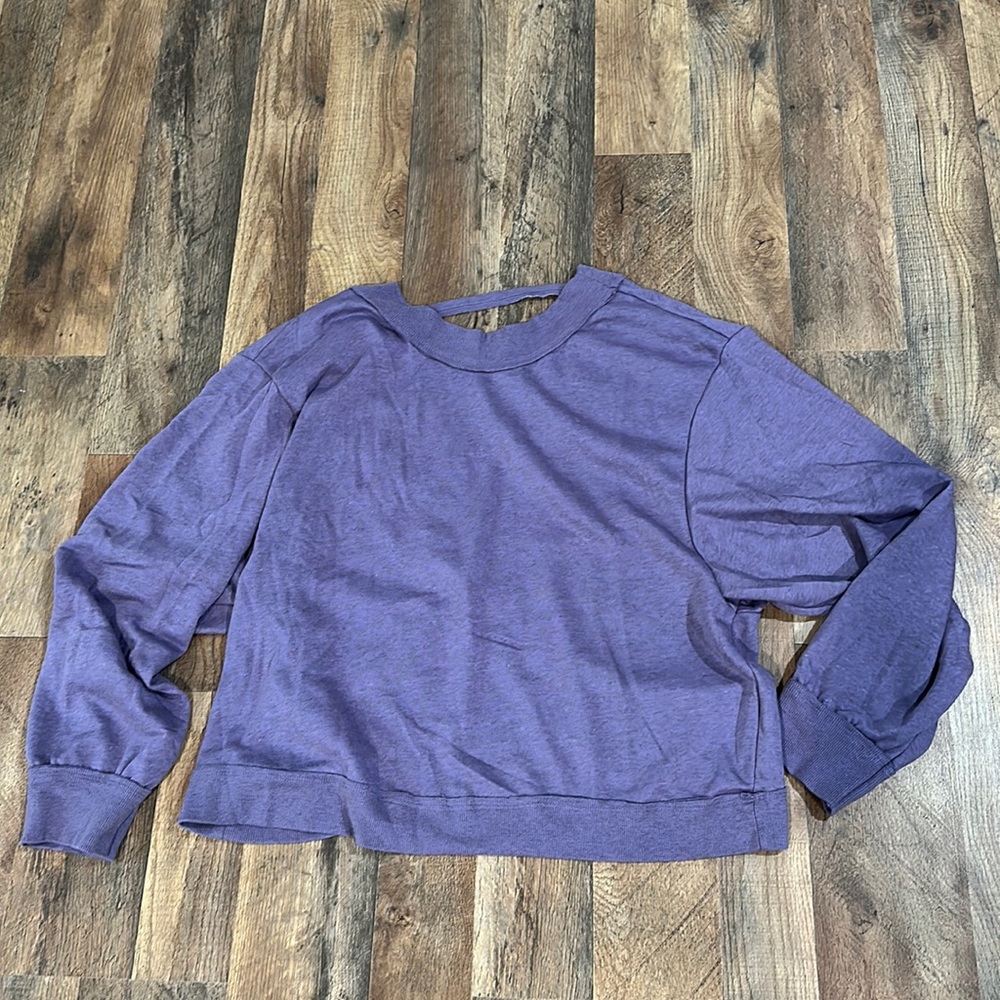 Purple Anthropologie sweater